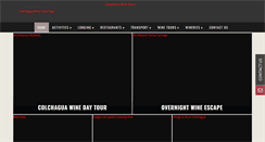Desktop Screenshot of colchaguawinetours.com